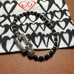 Brighton Color Clique Collection:  Black and Silver Beaded Bracelet
